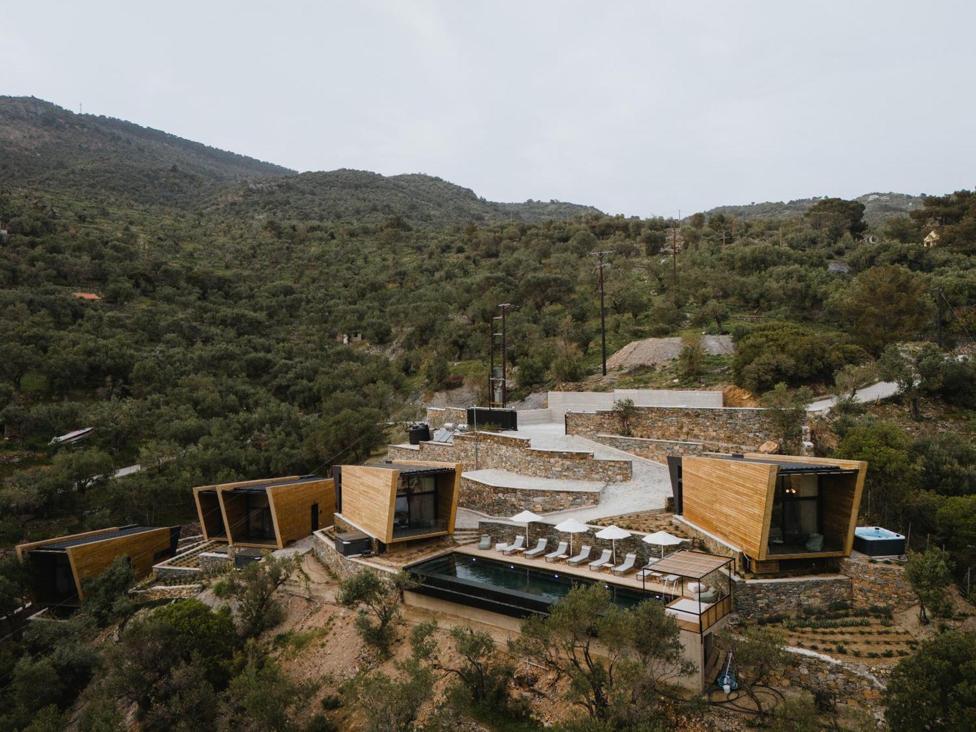 Villa Five Olive Dream Trip Plomari Esterno foto