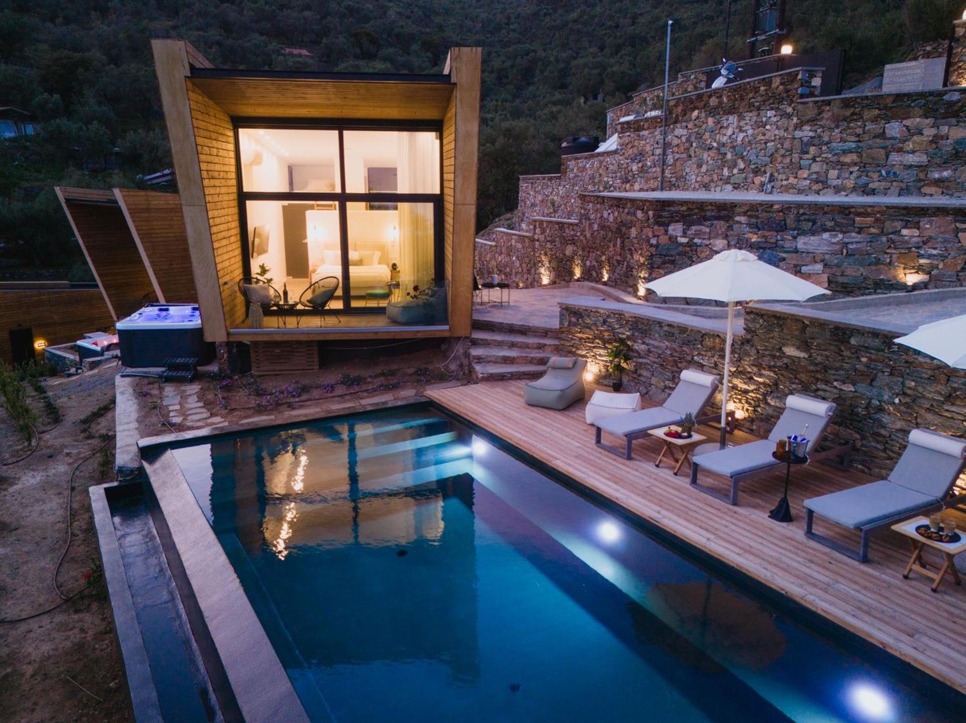 Villa Five Olive Dream Trip Plomari Esterno foto